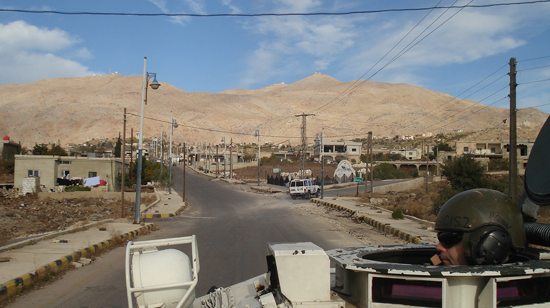 Irish Troops on Patrol UNDOF